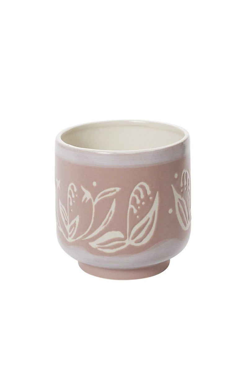 Natsu Pot 6.5"x 6.5" Pink