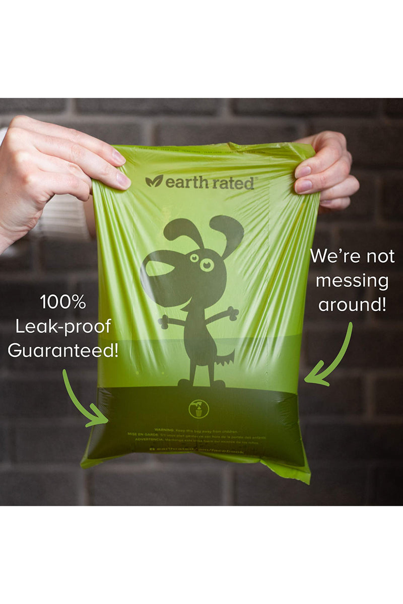 Earth Rated Dog Poop Bags Unscented 8 Rolls 120 Count