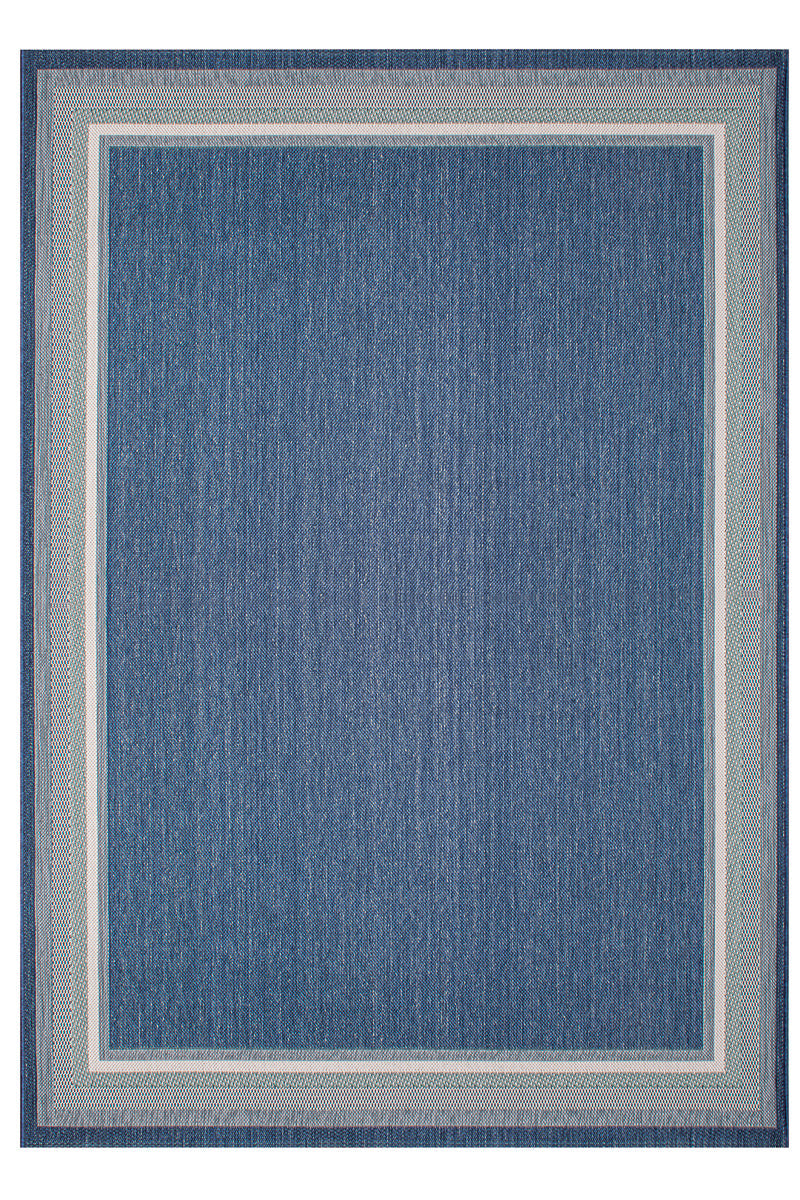 Treasure Garden Seaside Harbor Outdoor Rug 7’10”x10’ Blue