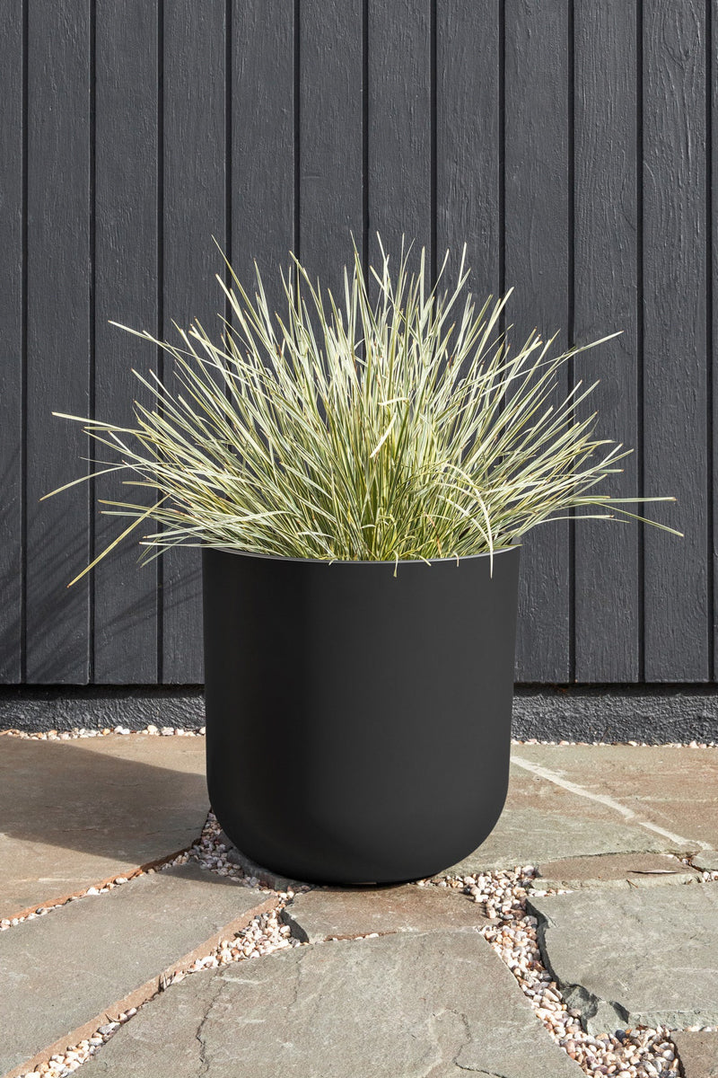 PLANTER, KONA ROUND 15" BLACK