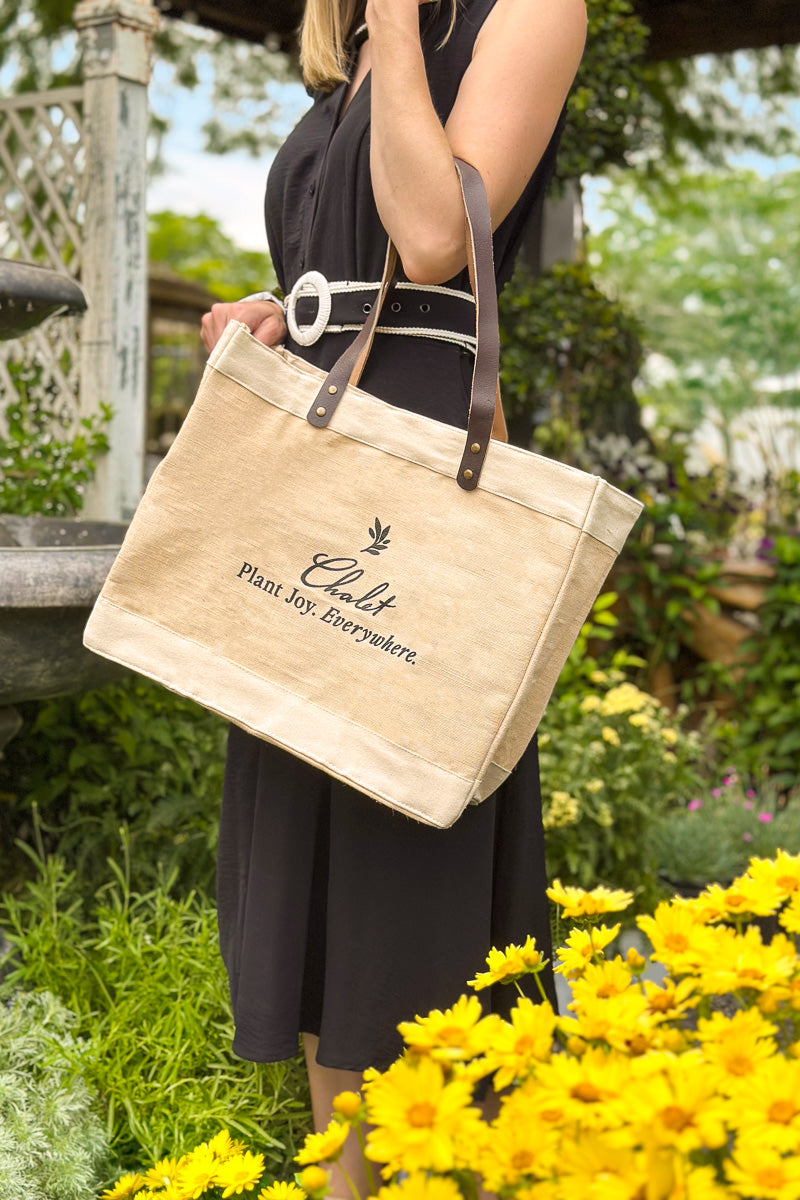 Chalet-nursery Premium Market Jute Tote Bag