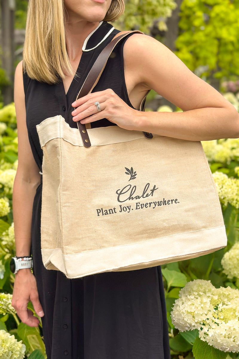 Chalet-nursery Premium Market Jute Tote Bag