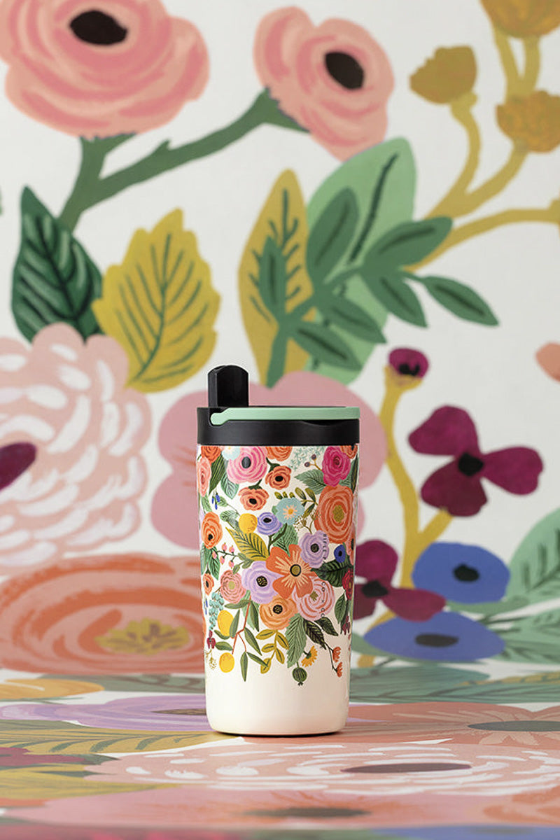 Corkcicle Kids Cup 12oz Rifle Paper Garden Party Cream