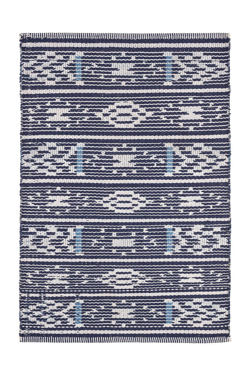 Dash & Albert Dharma Handwoven Indoor/Outdoor Rug 3x5 Blue