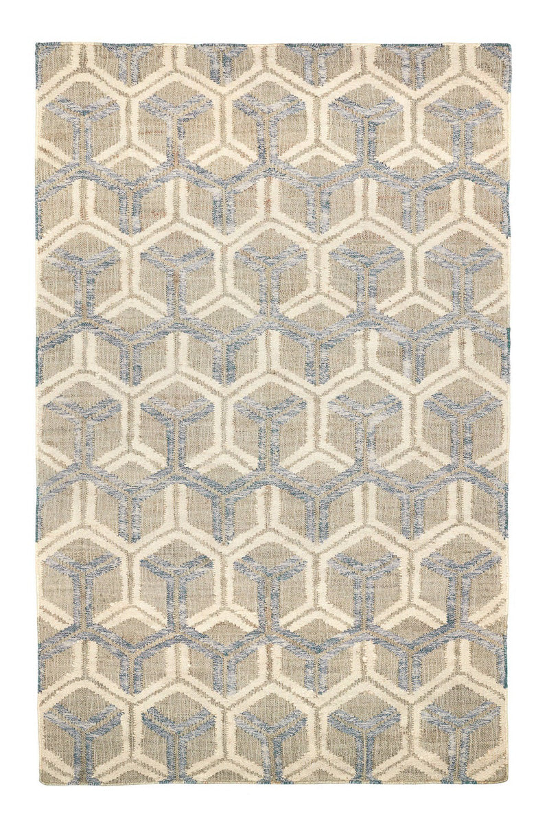 Dash & Albert Tala Handwoven Jute Rug 2x3 Blue
