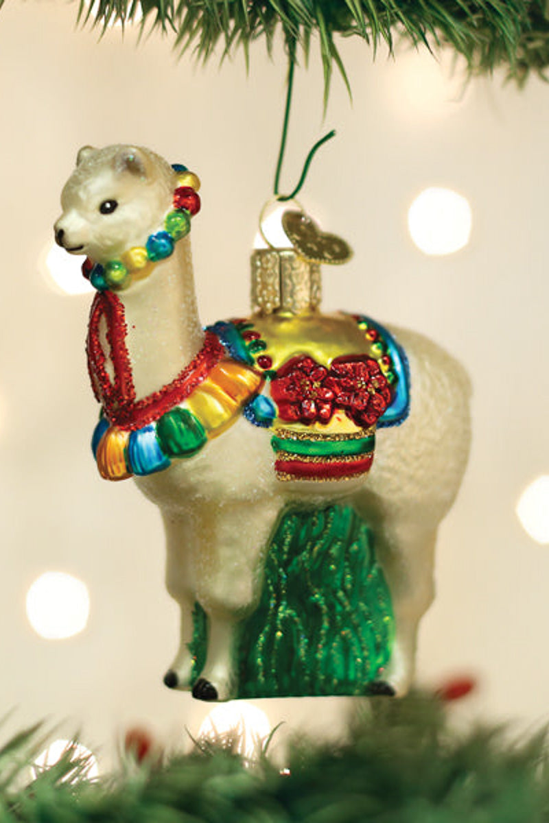 Festive Alpaca Ornament