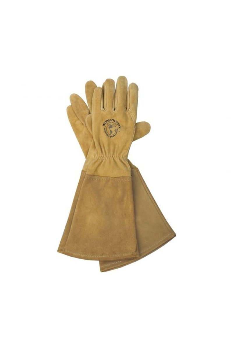 Womanswork All Leather Gauntlet Gloves Small