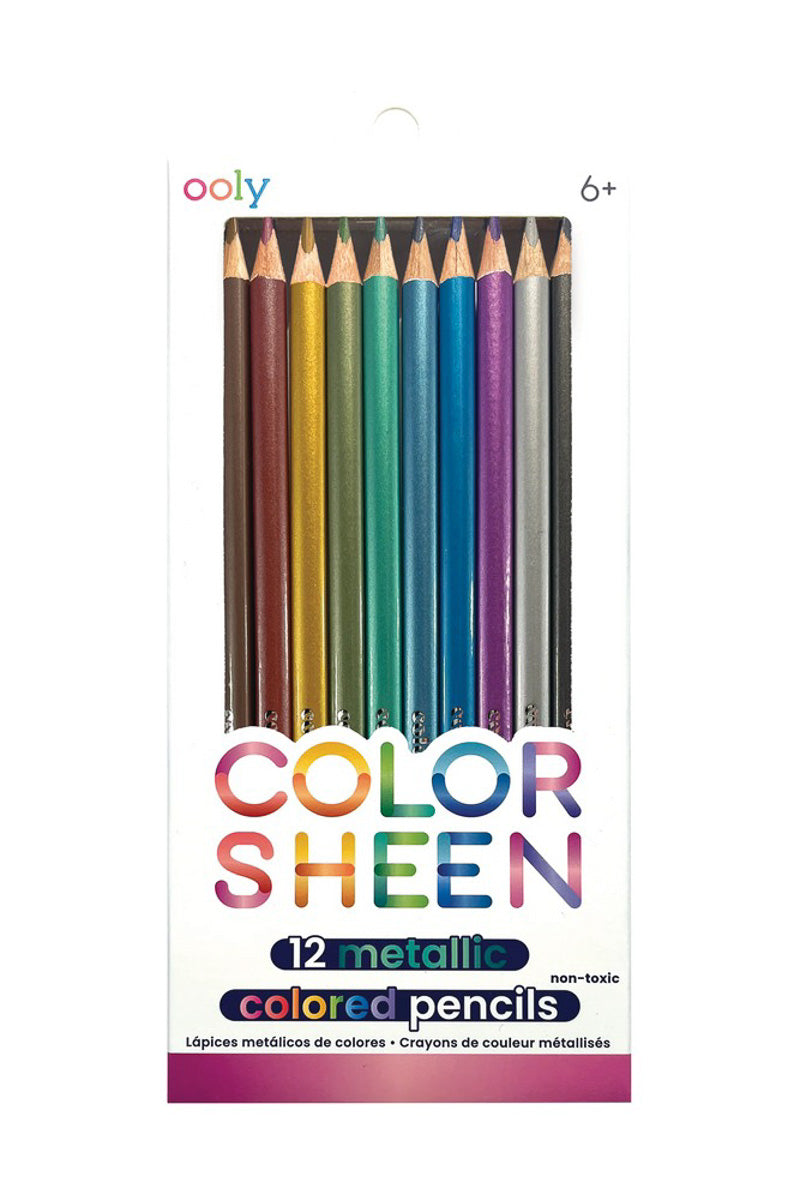 Color Sheen Metallic Colored Pencils Set of 12