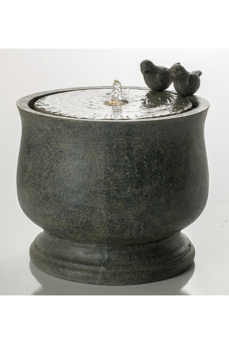 FOUNTAIN, UCELLI W/LED&PUMP