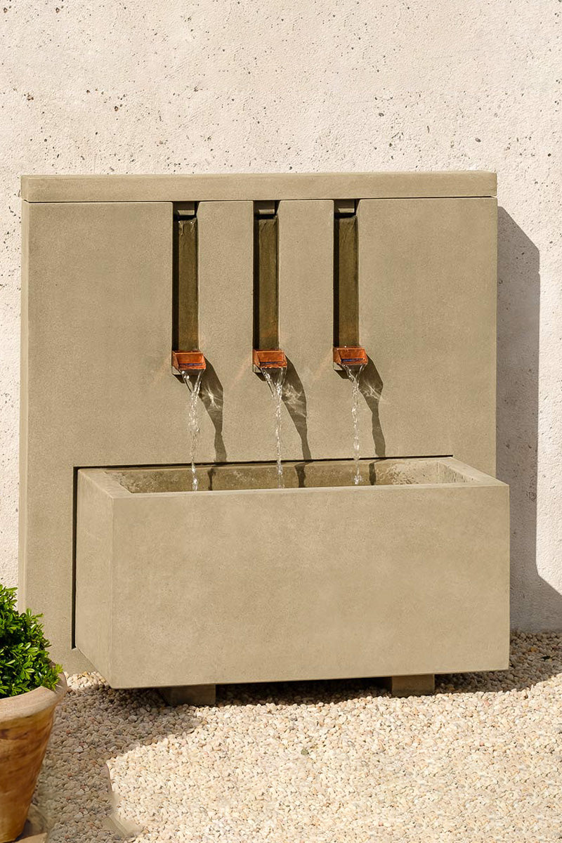 Campania Fountain Mondrian 36" x 17.5" x 36.25" GS Finish