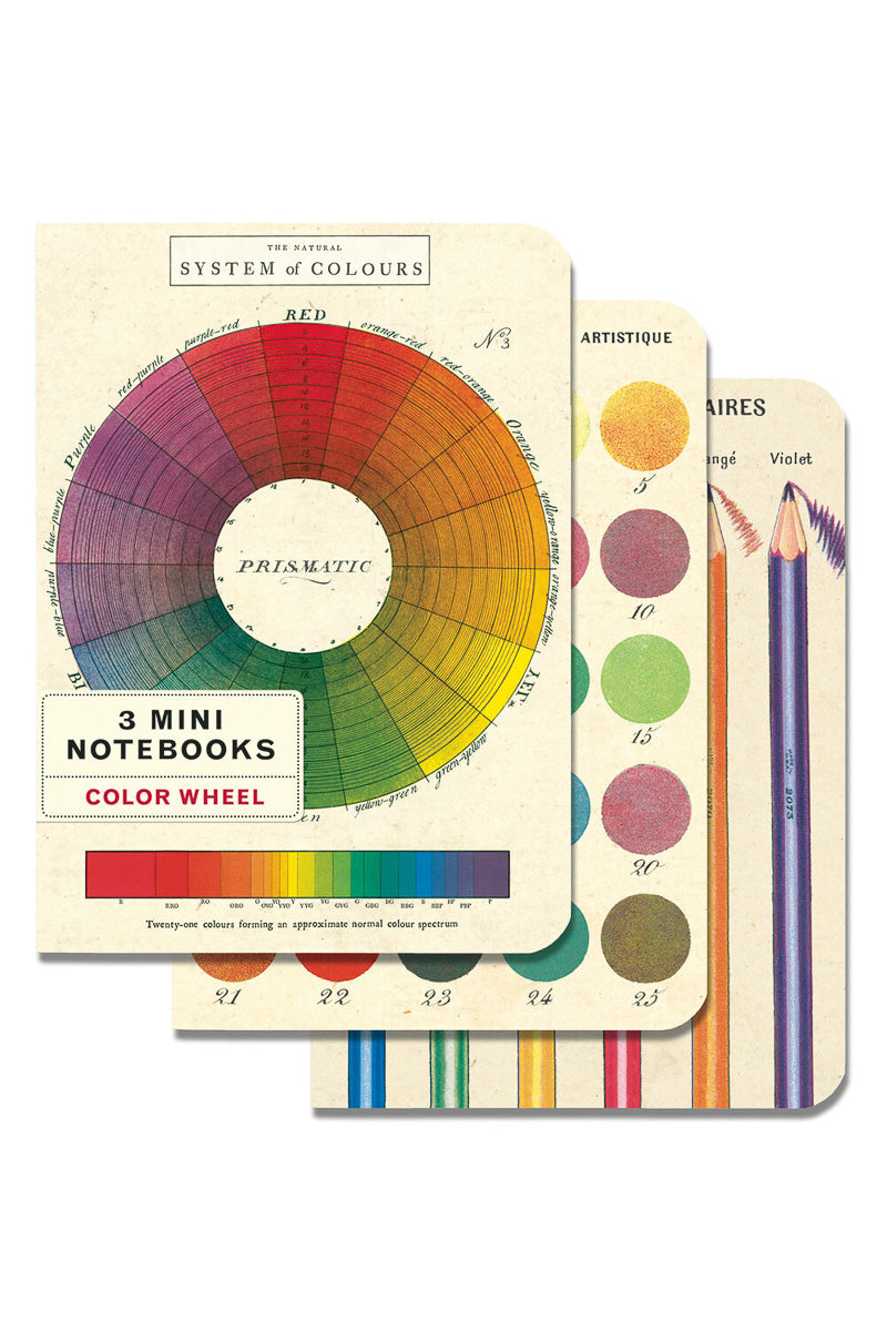 Cavallini & Co Mini Color Wheel Notebook Set of 3