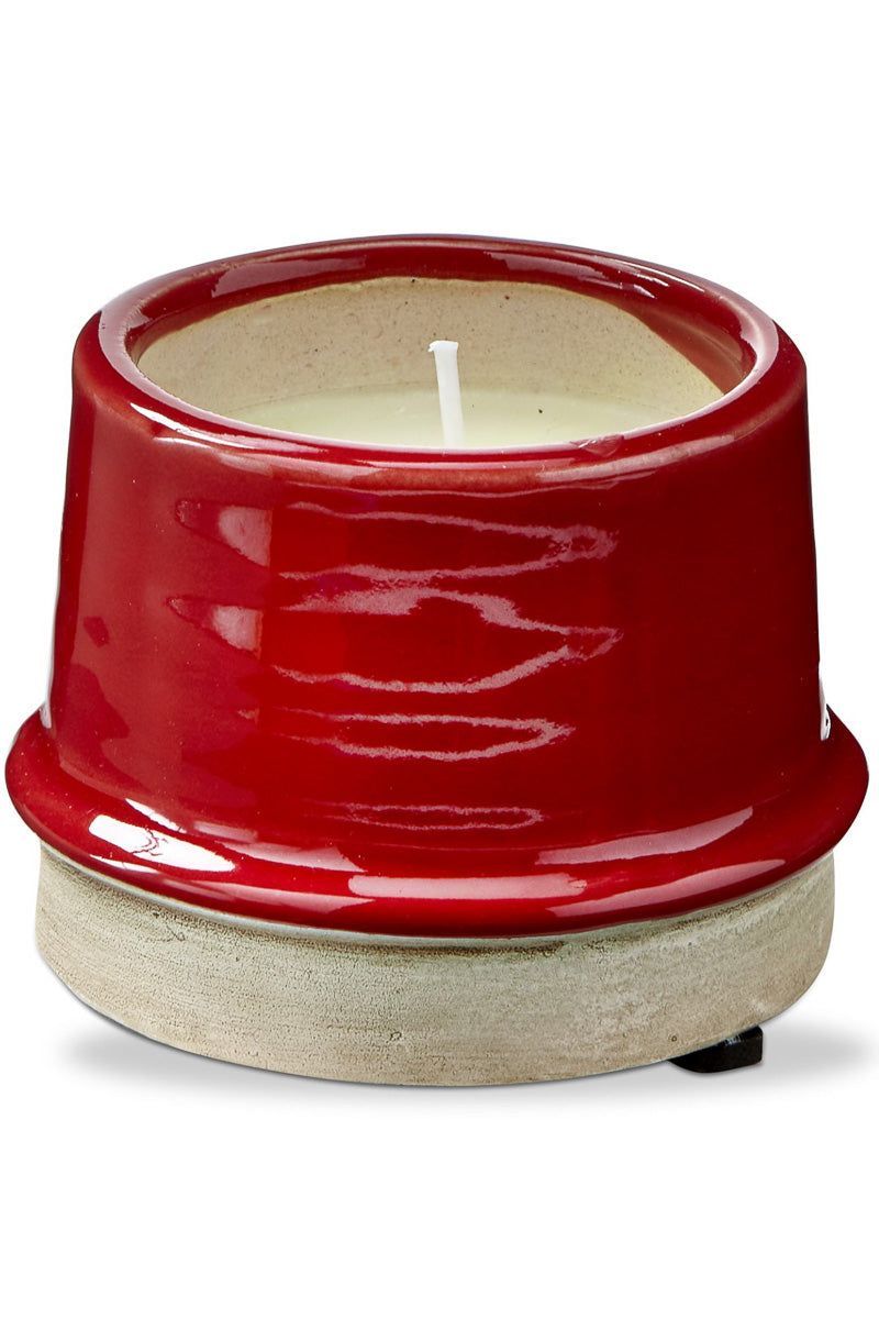 CANDLE RADIUS CITRO POT RED