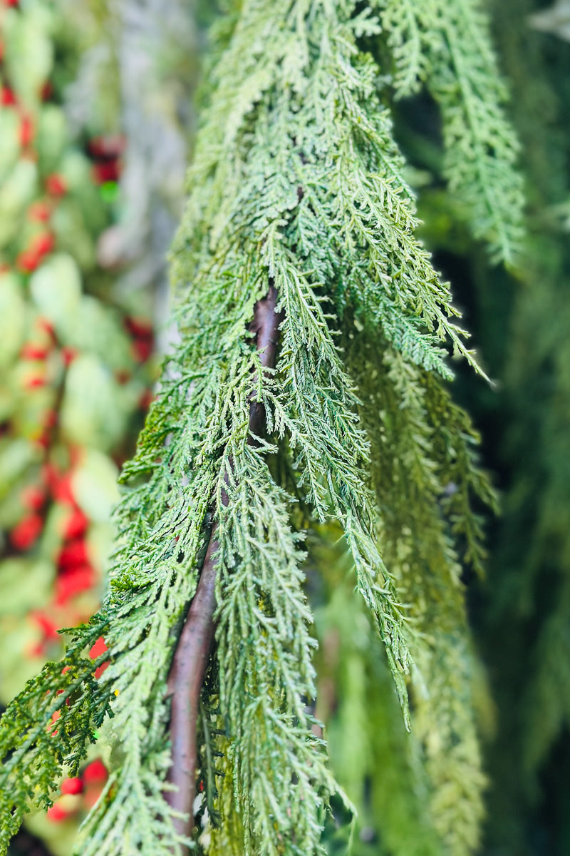 Faux Green Soft Cedar Garland 6' Green