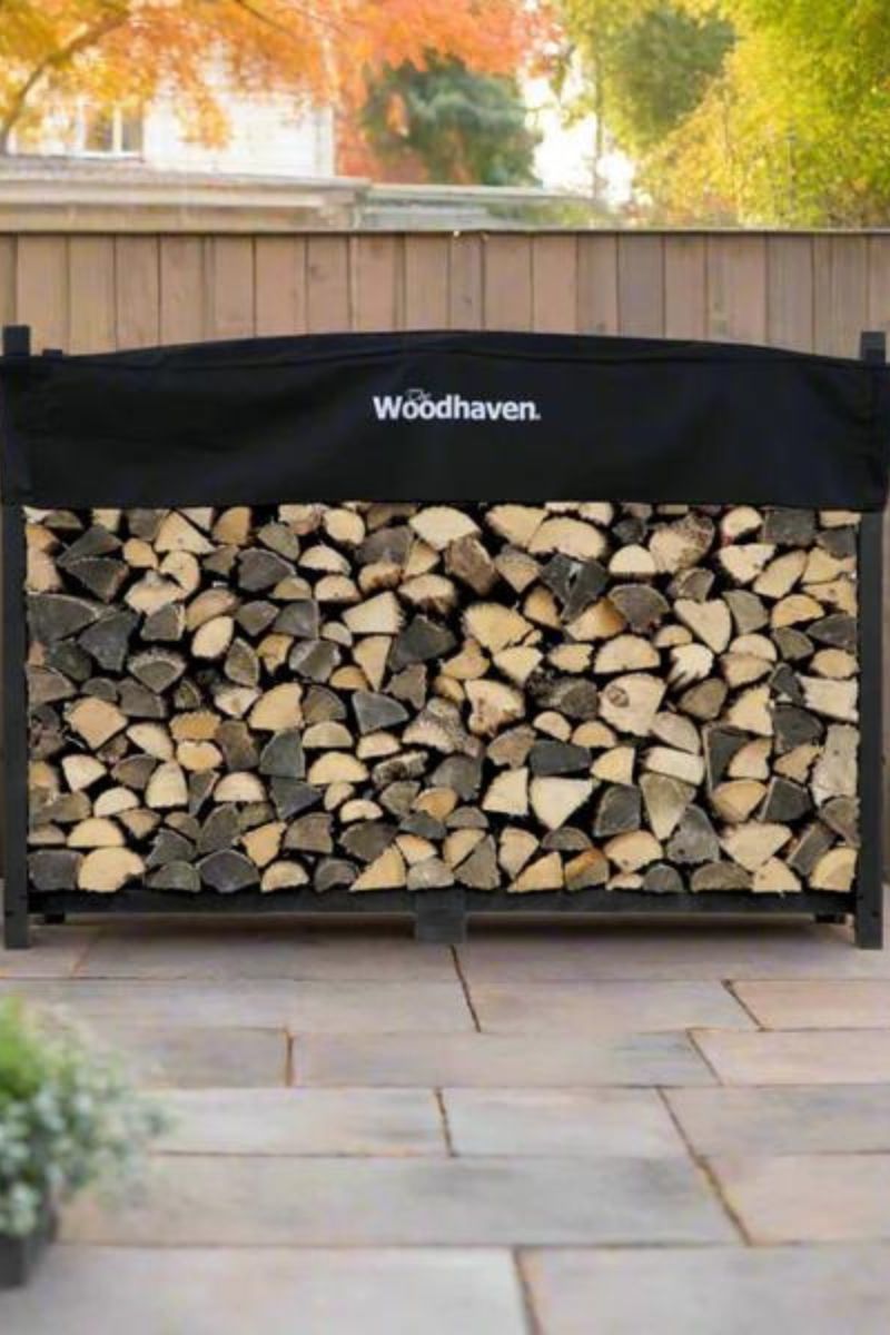 Firewood Log Rack with Cover 6'