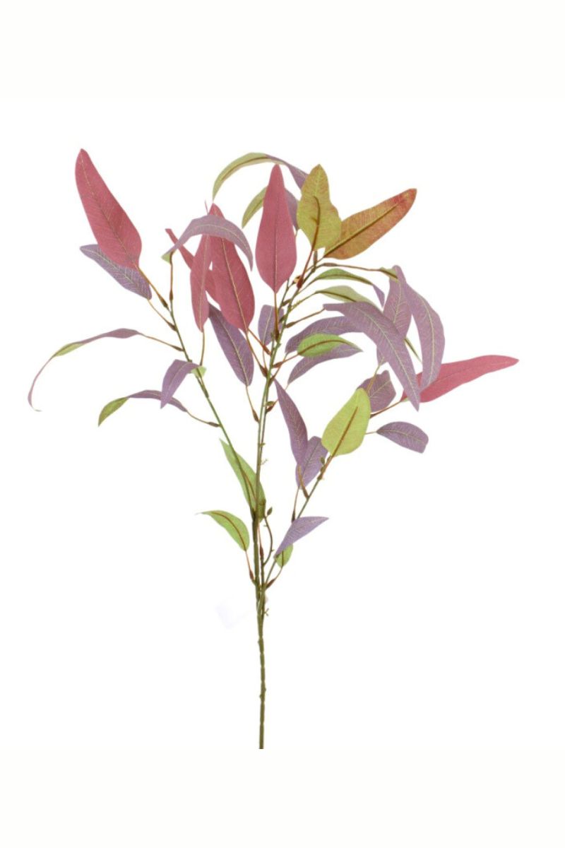Faux Eucalyptus Spray 35.5" Burgundy