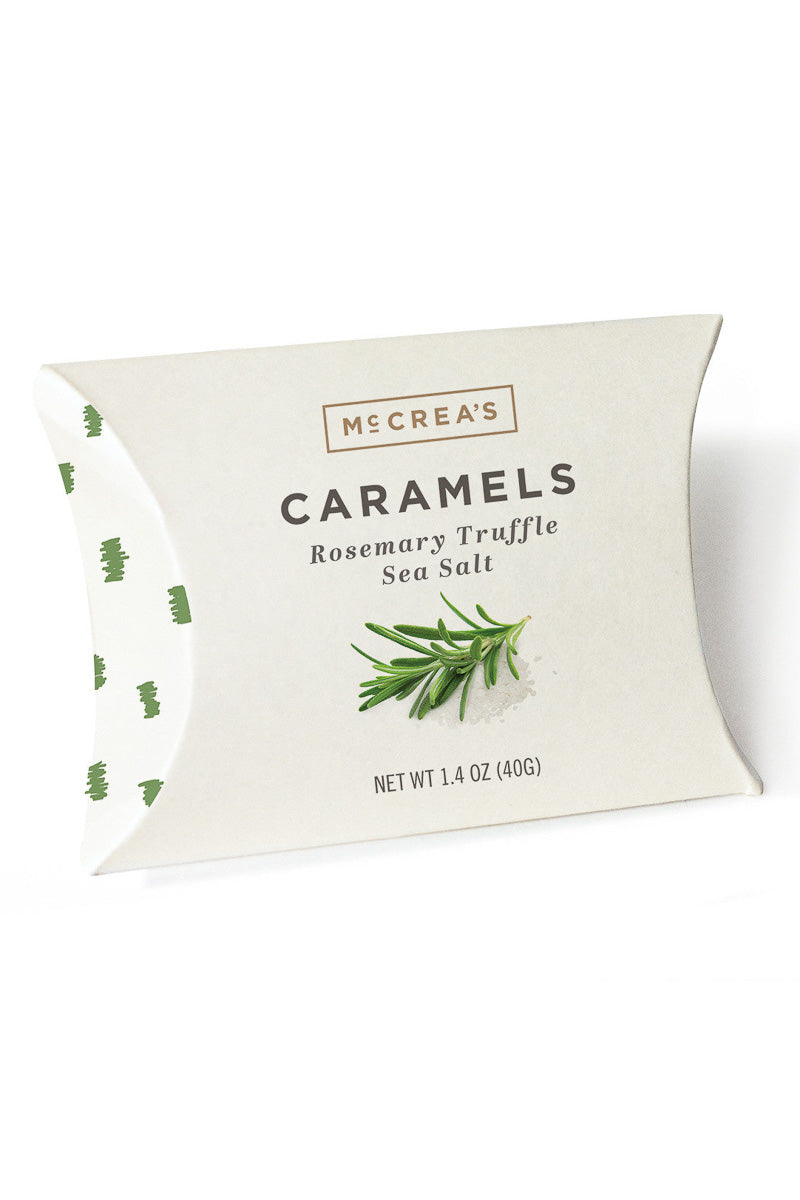McCrea's Caramel Rosemary Truffle Sea Salt Pillow Box