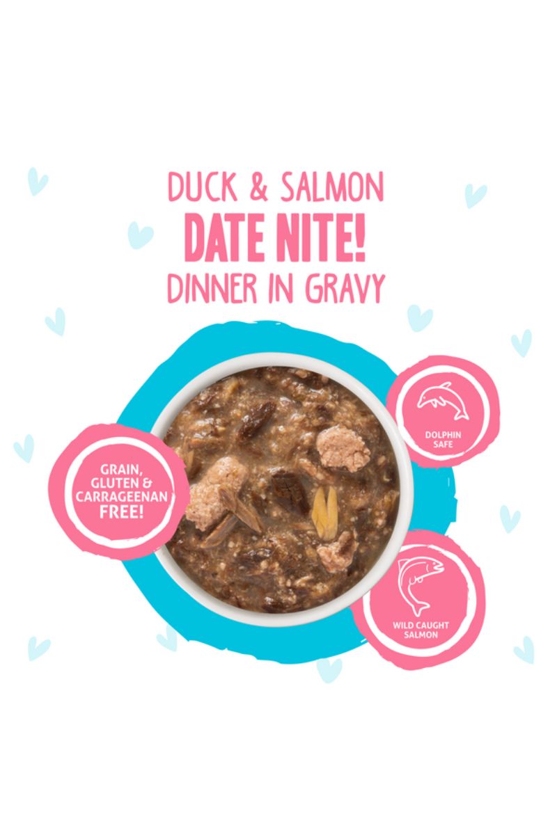 Weruva BFF OMG Date Nite! Duck & Salmon Dinner in Gravy 2.8 oz Pouch