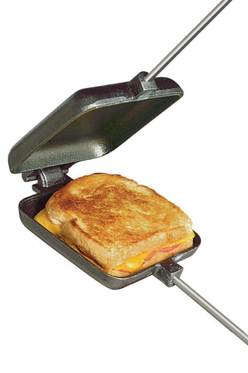 SQUARE PIE IRON - CAST IRON