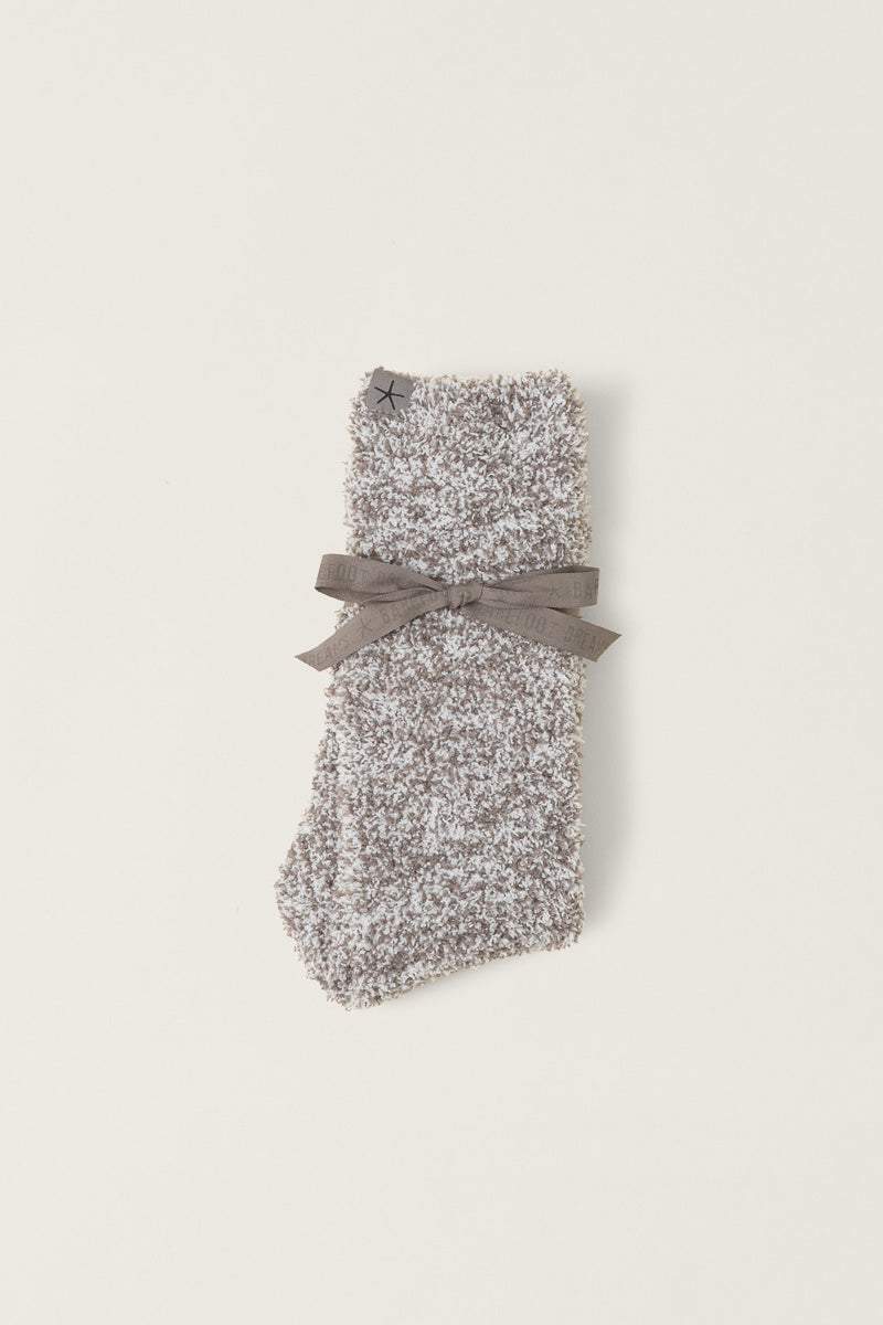 CozyChic Womens Heathered Socks S/M Charcoal White