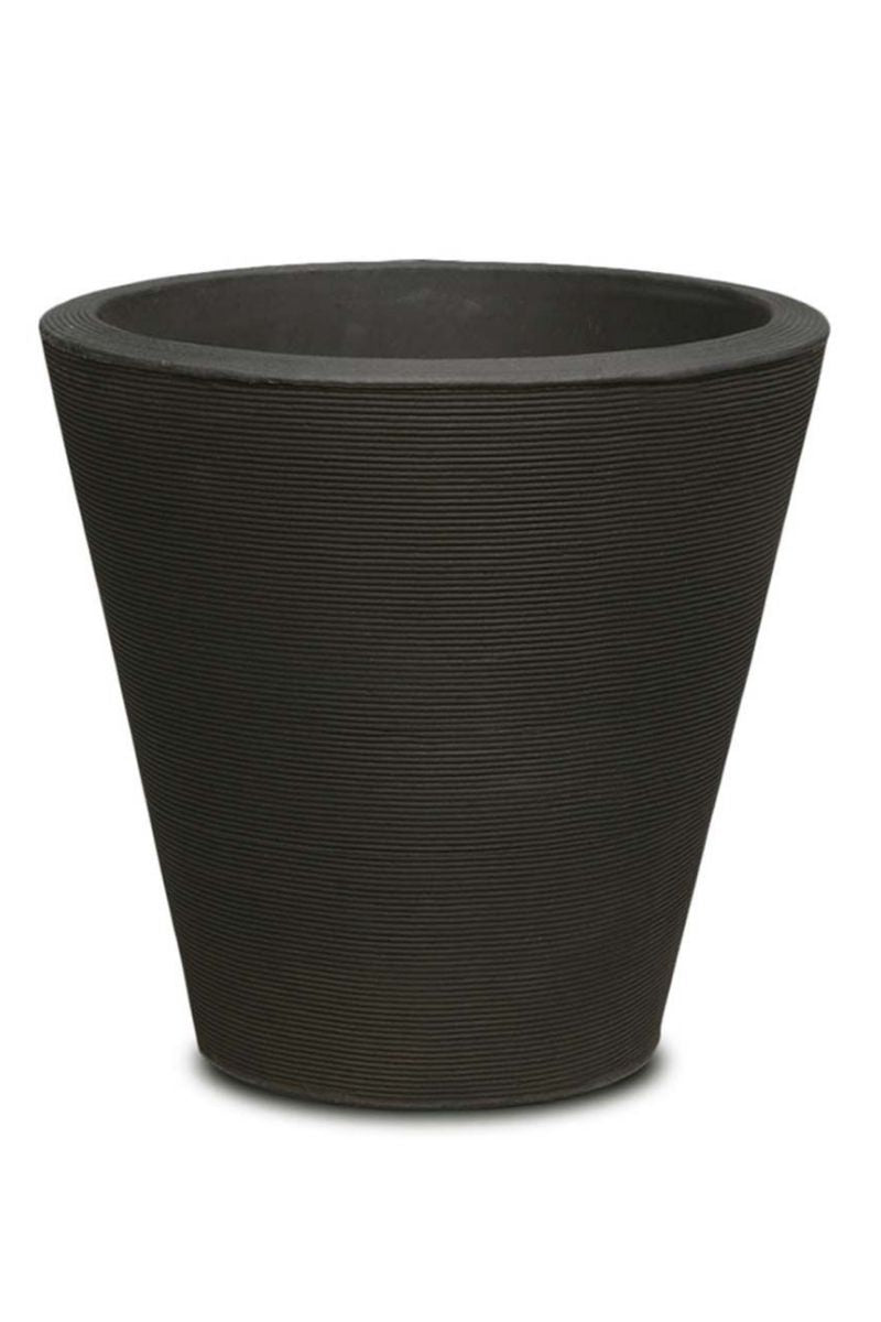 Crescent Madison Planter 20" Caviar Black
