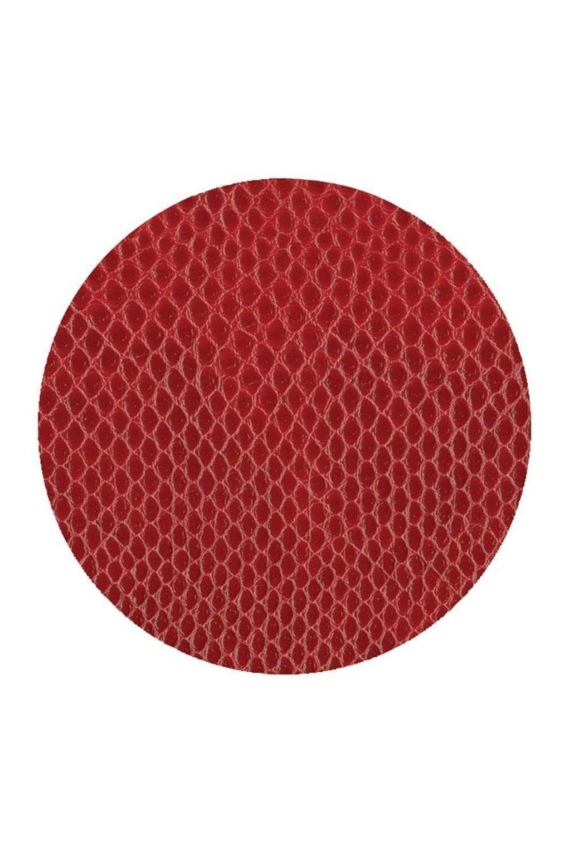 Caspari Snakeskin Crimson Felt-Backed Coaster