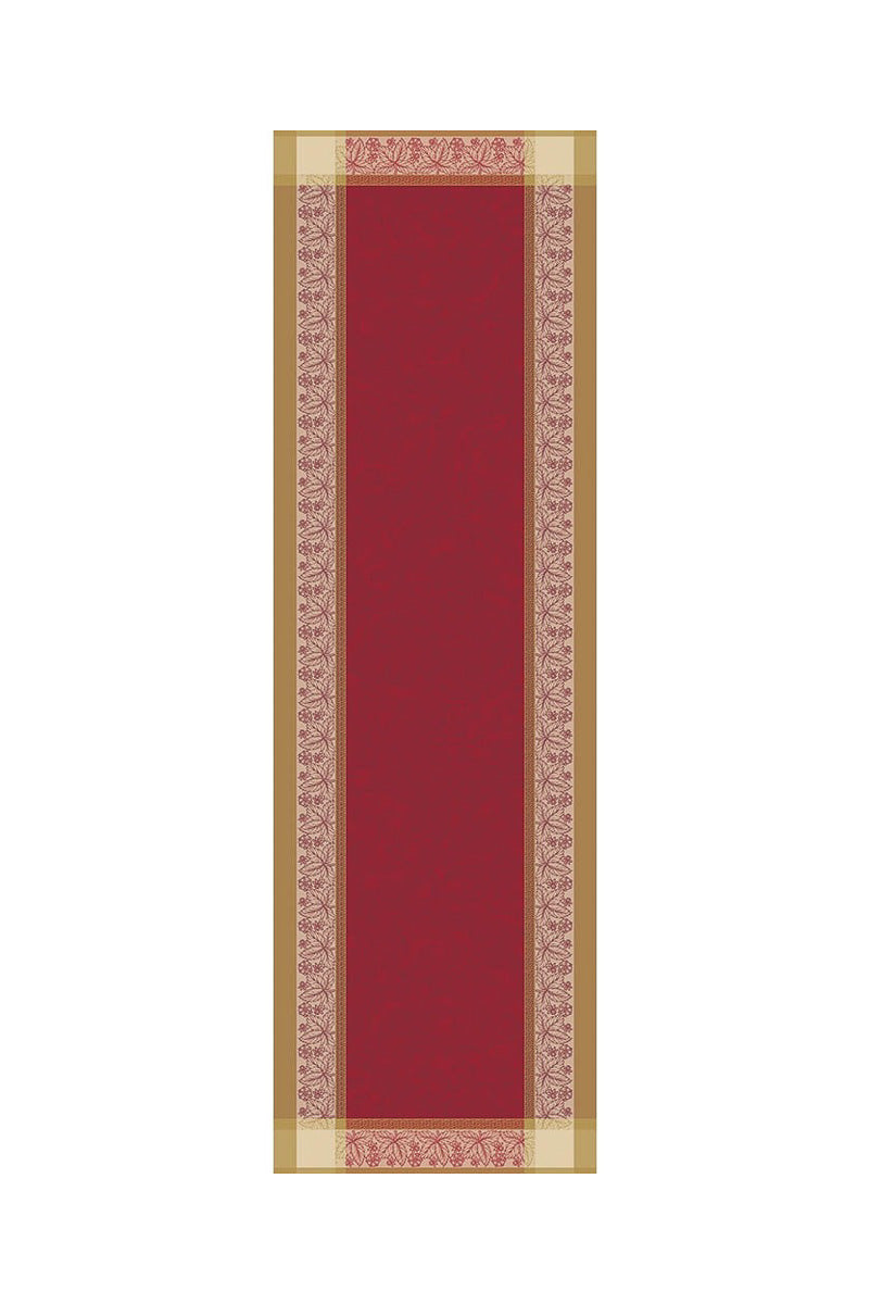 Garnier Thiebaut Alexandria Runner 21"x 71" Ruby