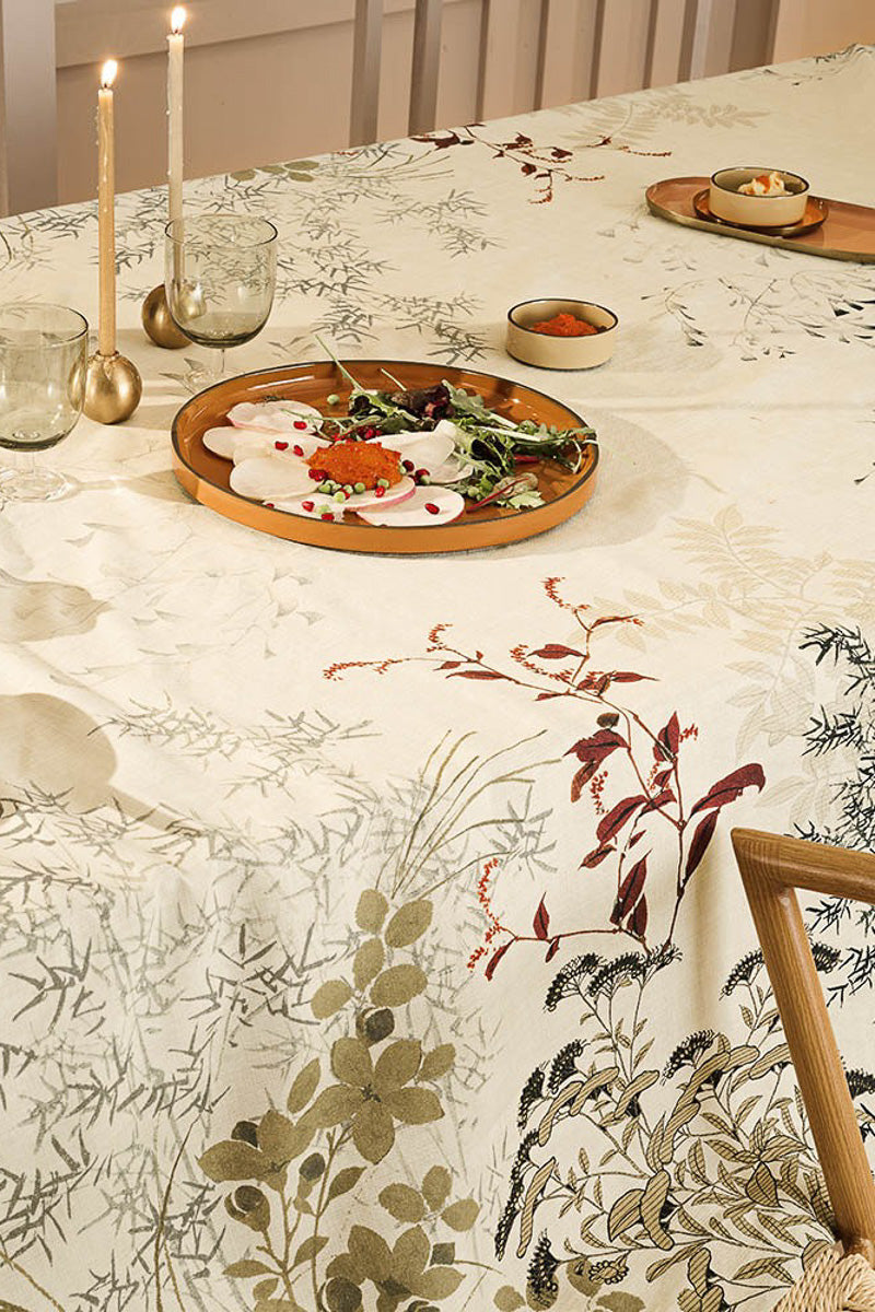 Garnier Thiebaut Bambous Tablecloth 61"x 102" Parchemin