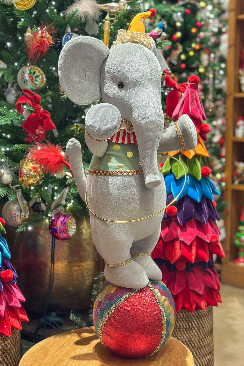 Elephant With Ball Grey
