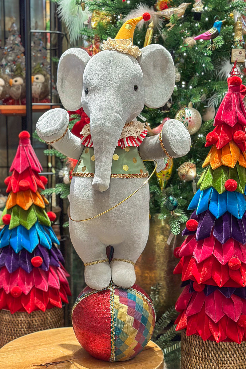 Elephant With Ball Grey