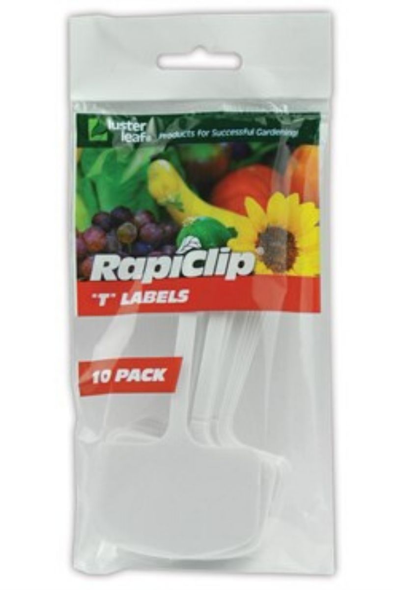 Luster Leaf Rapiclip Plastic T-Labels 8" 10 Pack