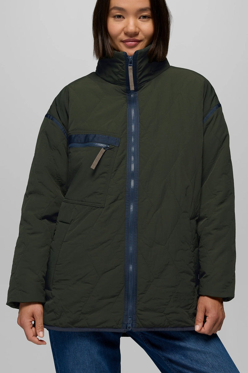 Women's Encinitas Field Coat Large Nori