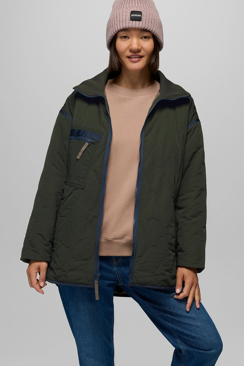 Women's Encinitas Field Coat Large Nori