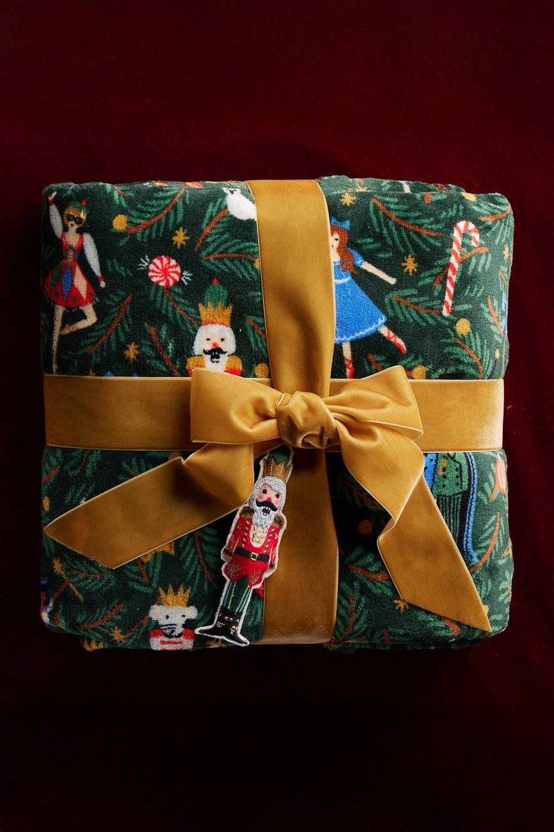 Rifle Paper Co. Nutcracker Fleece Blanket