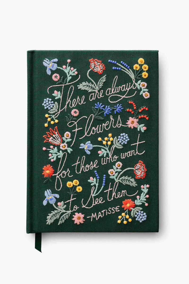 Rifle Paper Co. There Are Always Flowers Embroidered Journal